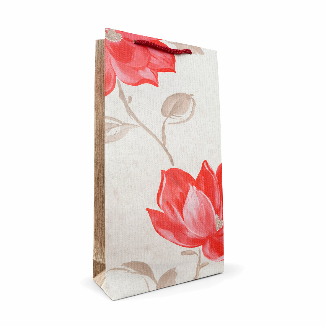 بگ هدیه دستساز رز سرخ کلاسیک (Classic Crimson Rose Gift Bag)