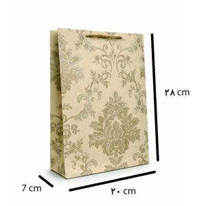 بگ و ساک هدیه لوکس دست ساز گیلاسیک مدل داماسک شکوه خاموش Damask Silent Splendor
