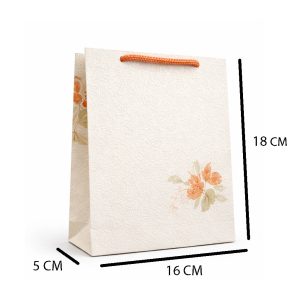قیمت و خرید بگ و ساک هدیه دست‌ساز و لوکس گیلاسیک مدل شکوفه خاموش (Silent Blossom)