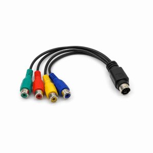 کابل تبدیل S-Video (7-Pin) به کامپوننت و کامپوزیت (RCA Female) – آکبند و عتیقه